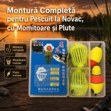Montură Completă pentru Pescuit la Novac, cu Momitoare și Plute