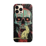 Husa compatibila cu Apple iPhone 14 Plus model Evil cat, Silicon, TPU, Viceversa