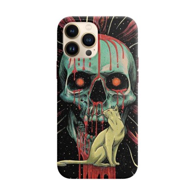 Husa compatibila cu Apple iPhone 14 Plus model Evil cat, Silicon, TPU, Viceversa foto