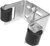 Opritor reglabil pentru poarta culisanta, doua role din cauciuc, 55-90 mm