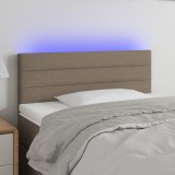 Cumpara ieftin Tăblie de pat cu LED, gri taupe, 90x5x78/88 cm, textil