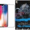 Geam protectie display sticla 6D FULL GLUE Apple iPhone X WHITE