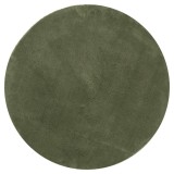 Cumpara ieftin Covor HUARTE, fir scurt, moale si lavabil, verde padure &Oslash; 120cm