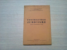 CONTRACTELE JUDICIARE - M. G. Constantinescu (autograf) - 1939, 111 p. foto