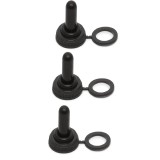 Set 3 capisoane ermetice din silicon negru pentru comutatoare cu brat 16.5x26mm M N C 09013-3