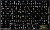 Sticker Tastatura Laptop Arabic, Negru - Autocolant Taste