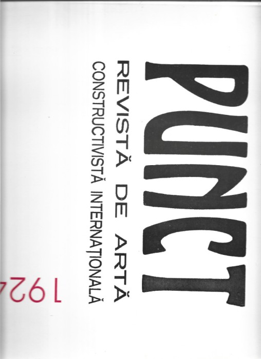 PUNCT Revista de arta constructivista internationala Editie facsimilata ICARE