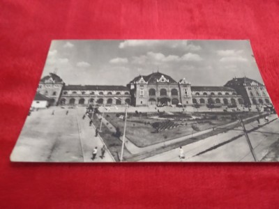 CARTE POSTALA ARAD PIATA GARII CIRCULATA foto