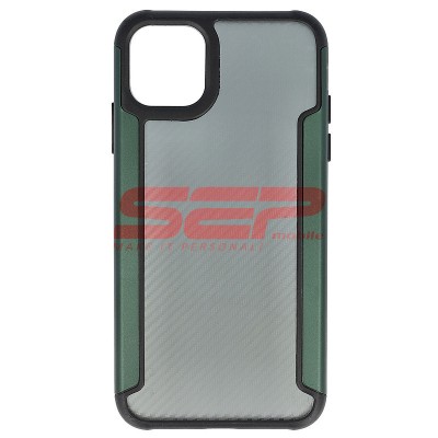 Toc TPU+PC Carbon Fiber Apple iPhone 11 Pro Max Green foto