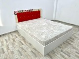 Pat Carla 160 cm x 200 cm Alb Rosu fara Saltea