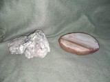 MINERALE DE COLECTIE - AGAT - MINERALE VECHI - LOT 2 BUCATI