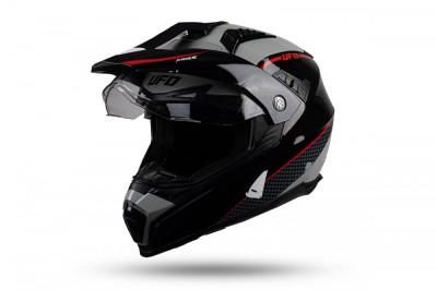 Casca enduro/ATV Ufo Aries, culoare negru/rosu/gri, marimea M Cod Produs: MX_NEW HE164M foto