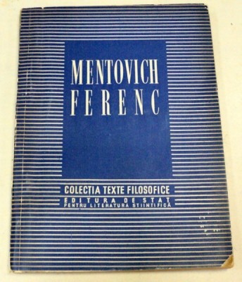 MENTOVICH FERENC 1954 foto