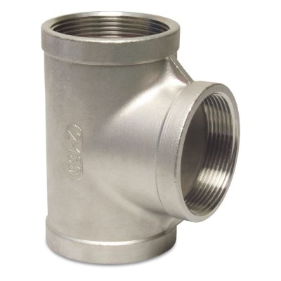 Teu Inox Filetat 1 1/2&amp;quot;, Racord Teava Inox V4A, 90 Grade foto