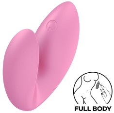 Vibrator Deget Love Riot, 12 Moduri Vibratii, Silicon, USB, Roz, 6 cm