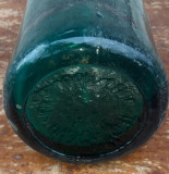 Sifon romanesc interbelic sticla verde ,de colectie