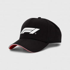 Puma șapcă F1 culoarea negru, cu imprimeu, 025409 25409