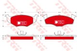 Set placute frana,frana disc SKODA FABIA I Limuzina (6Y3) (1999 - 2007) TRW GDB1274DTE