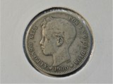 SPANIA - 1 PESETA 1900 - ALFONSO XIII SM-V - (Argint ) (325)