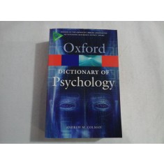 DICTIONARY OF PSYCHOLOGY - THIRD EDITION ANDREW M. COLMAN