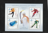 Romania 2006-Sport,J.O.de iarna Torino,bloc 4 valori,dantelate , MNH