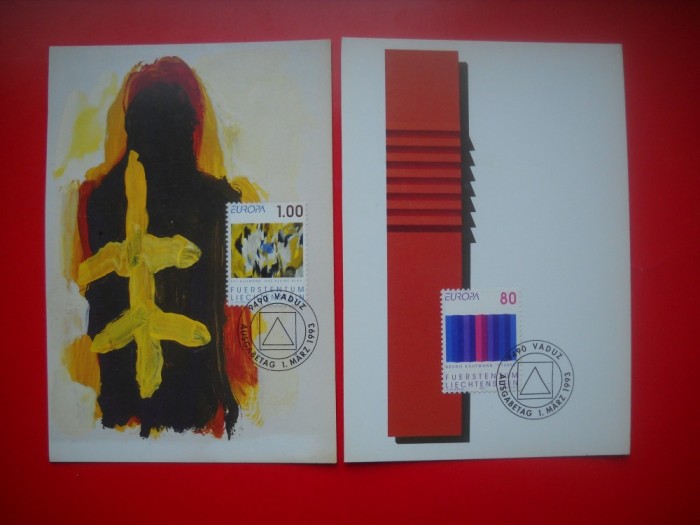 HOPCT MAXIMA NR 1399 LOT 2 CP MAXIME PICTURA 1993 -LIECHTENSTEIN