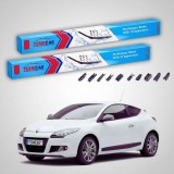 Cumpara ieftin Ștergătoare Renault Megane III Coupe 2009-prezent | Set Față Flat Premium &ndash; TeamCar&reg;