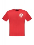 Cumpara ieftin Tricou barbati, cu imprimeu cu logo, Regular fit, Rosu, S