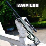 PUSCA SNIPER AWP CALIBRU 6MM,LUNETA LASER FUNCTIONALA,PROPULSIE ARC,500 BILE.