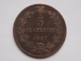 5 CENTESIMI 1867 N ITALIA