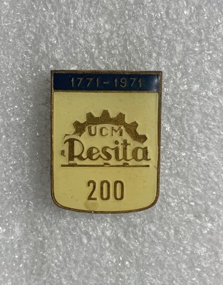 Insigna UCM Reșița 200 ani 1771-1971 foto