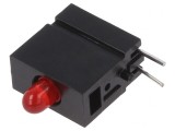 LED roșu 2,8mm 20mA 60&deg;