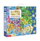 Harta Europei - Puzzle rotund