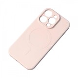 Husa MagSafe pentru Apple iPhone 15 Pro Max, OEM, Silicone, Roz