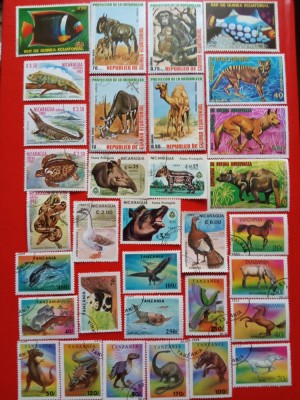 FAUNA - LOT SERII ȘTAMPILATE foto