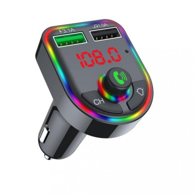 Modulator FM CarF6 12-24V player Wireless Bluetooth Incarcare rapida 3.1 A foto