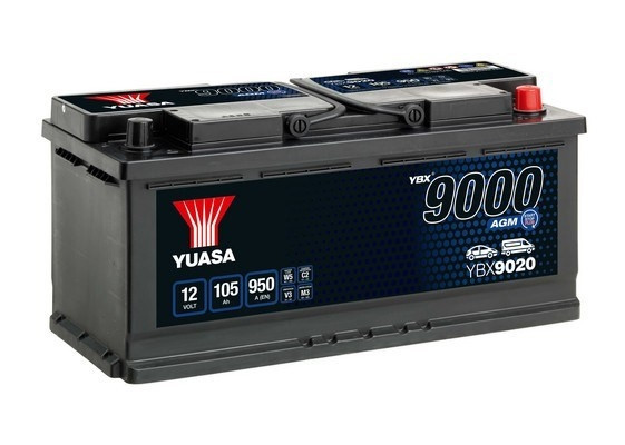 Yuasa 9000 Agm 105Ah 950A (393X175x190) 465000 YBX9020