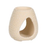 Suport ceramic pentru ulei parfumat, Crem, 9x10.5 cm, ATU-083680, Oem