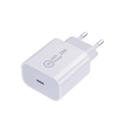 Incarcator Edman USB Type-C de 20W, incarcare rapida, alb