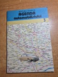 agenda automobilului - din anul 1987 - contine harta romaniei