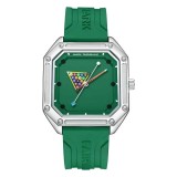 Ceas bărbătesc Mark Fairwhale FW-5047, quartz, cadran tip biliard, carcasă pătrată 41mm, curea silicon, 30M