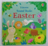 EASTER , USBORNE SOUND BOOK , CARTE PENTRU COPII CU BUTON CARE EMITE SUNETE PRIN APASARE , LIPSA BATERIE , 2023, PREZINTA URME DE UZURA