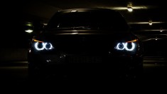 90W Set 2 LED Marker Angel Eyes BMW alb 6000k E39 E60 X3 X5 foto