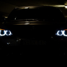 90W Set 2 LED Marker Angel Eyes BMW alb 6000k E39 E60 X3 X5