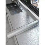 Cumpara ieftin Autocolant Bucatarie Rola - Folie Aluminiu,Rezistent la Ulei,300 x 45 cm-88908