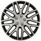 Set capace roti auto Cridem Dakar NC 4buc - Argintiu/Negru - 16&#039;&#039; Garage AutoRide
