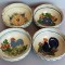 Set 4 castroane romanesti de ceramica pictata, olarit traditional vechime 60 ani