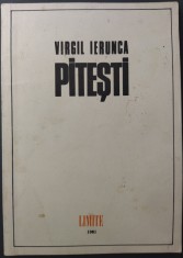 VIRGIL IERUNCA - PITESTI (editia princeps, EDITURA LIMITE / PARIS - 1981) [parafe prof. MIHAI GIURAN, fost detinut politic]