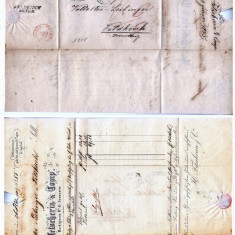 Switzerland 1855 Postal History Rare Stampless Letter to Austria D.1068