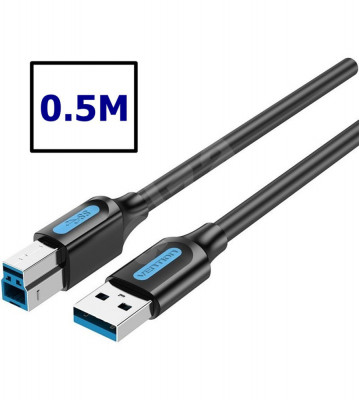 Cablu VENTION USB 3.0 A Tata la B Tata-Lungime 0.5 Metri foto